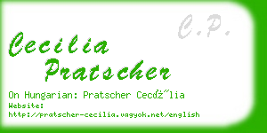 cecilia pratscher business card